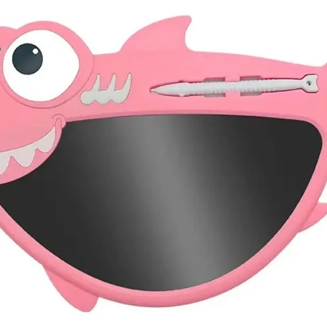 Tablero LED Infantil en Forma de Tiburón Rosa 3