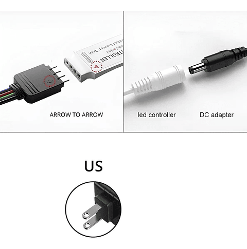 Tira de Luces LED RGB 5 Metros con Control Remoto