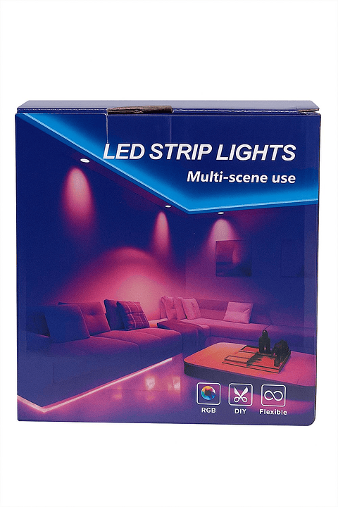 Tira de Luces LED RGB 5 Metros con Encendido y Apagado Táctil