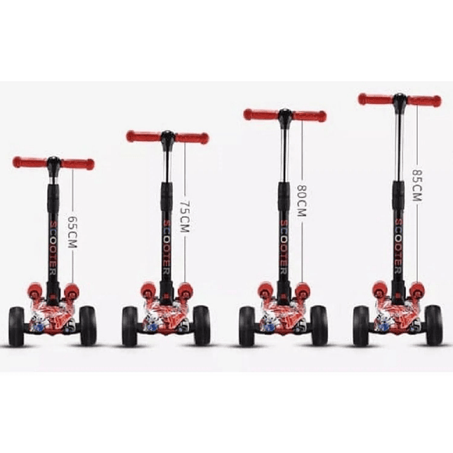 Scooter de Humo Infantil con Luces Música y Efecto humo  Plegable y Ajustable 2