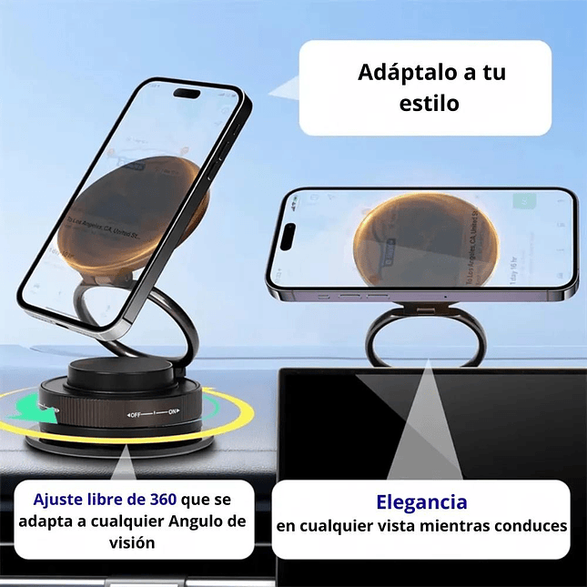 Soporte Magnético CCT28 para Celular  360° Giratorio 2