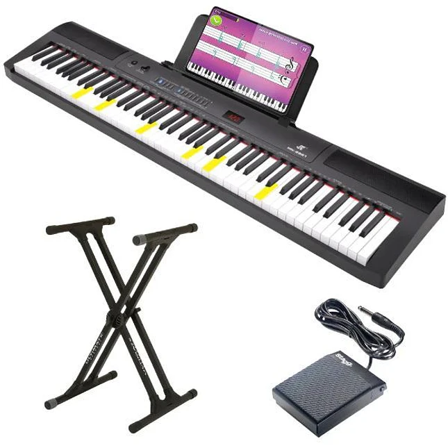 Organeta MK-8863 – Piano Digital 88 Teclas con Soporte, Pedal y Micrófono 1