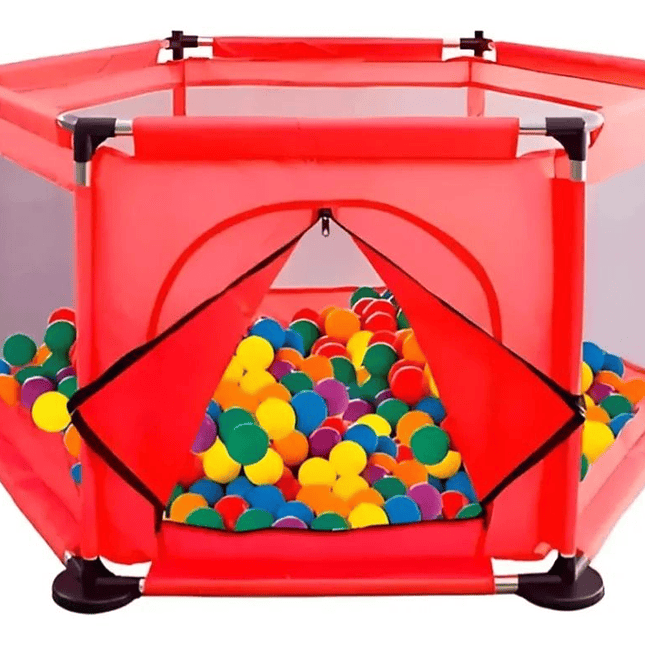 Piscina de Pelotas Infantil 1.2m x 60cm con 30 Pelotas - rojo 1