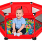 Piscina de Pelotas Infantil 1.2m x 60cm con 30 Pelotas - rojo - Miniatura 2