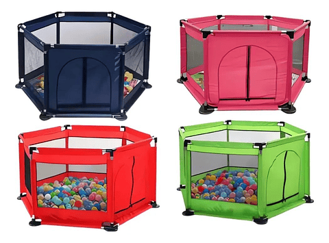 Piscina de Pelotas Infantil 1.2m x 60cm con 30 Pelotas - azul