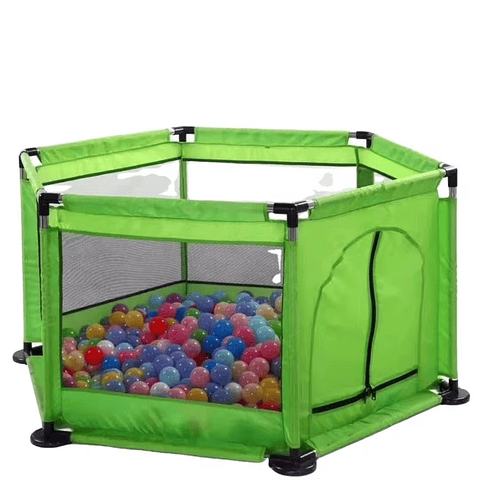 Piscina de Pelotas Infantil 1.2m x 60cm con 30 Pelotas - verde
