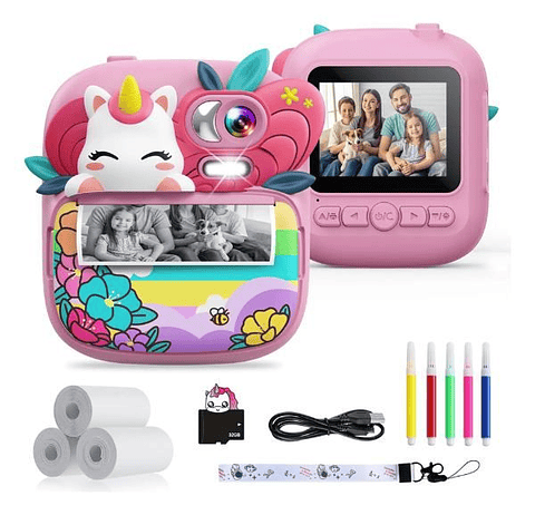 Cámara Infantil Instantánea con Impresora Térmica