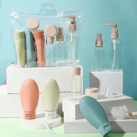 Set de Botellas de Viaje 11 en 1