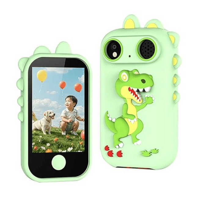 Cámara Celular para Niños Táctil  Diversión y Aprendizaje en un Solo Dispositivo - verde 2