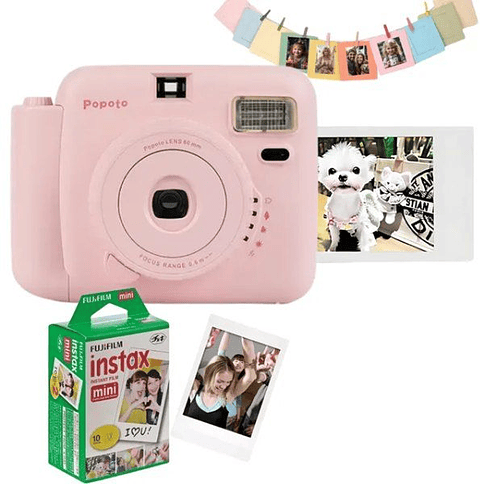 Cámara Instantánea Pototo a Color + Cartucho de 20 Hojas