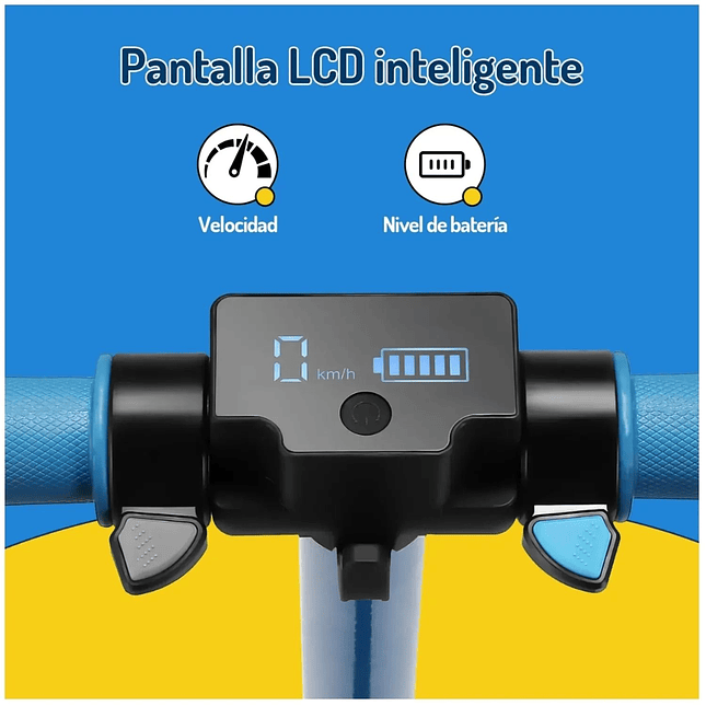 Patineta Eléctrica Plegable para Niños  Motor 180W Luces y Batería de Litio 24V 4