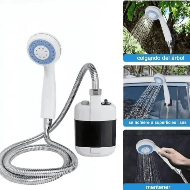 DUCHA ELÉCTRICA PORTÁTIL RECARGABLE  Ideal para Camping y Emergencias 1