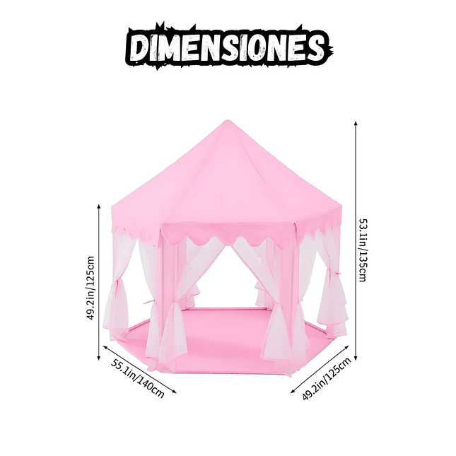 Carpa Castillo para Niñas  Modelo KY9999 3