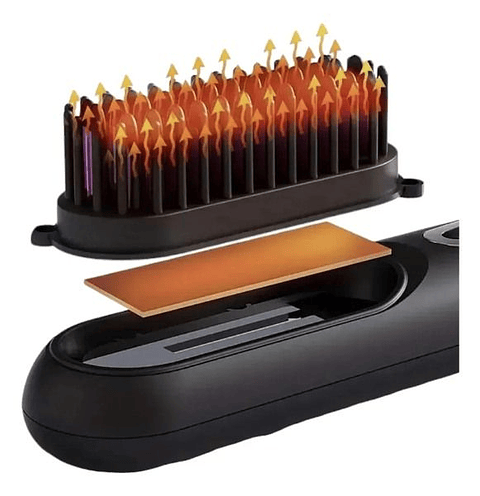 Cepillo Plancha de Cabello Portátil Recargable USB