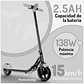 Scooter Eléctrico Infantil con Parlante Bluetooth - gris - Miniatura 2