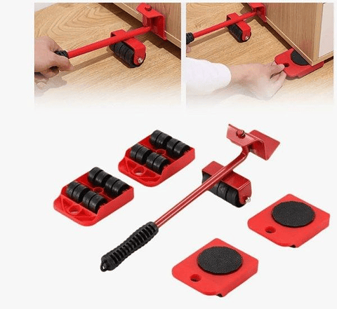 Patines para Mover Muebles con Elevador Ajustable y 4 Ruedas