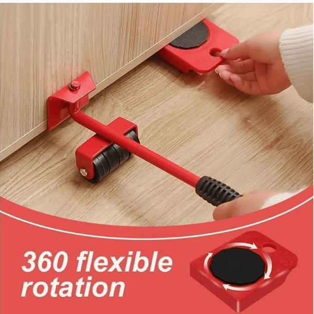 Patines para Mover Muebles con Elevador Ajustable y 4 Ruedas 6