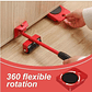 Patines para Mover Muebles con Elevador Ajustable y 4 Ruedas - Miniatura 6