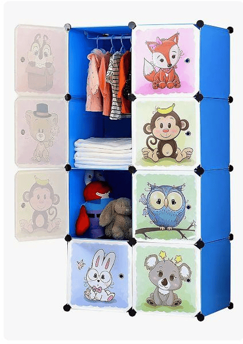 Closet Armario 8 Cubos – Organizador Modular Infantil