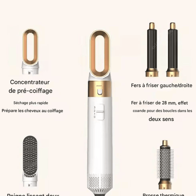 Cepillo Secador y Alisador 5 en 1 – TP-5+1 Multifuncional para Cabello 1