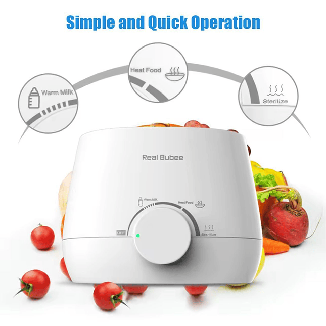 Calentador y Esterilizador de Teteros Doble Real Bubee 5