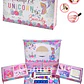 Kit de Maquillaje Infantil Unicornio con Estuche y Espejo - Miniatura 1