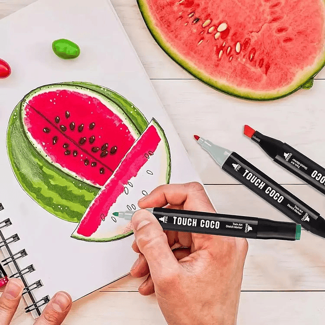 Set de Marcadores con Brillo – 168 Unidades Doble Punta 6