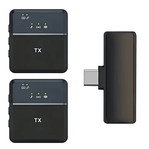 Micrófono Solapa Doble SX8  Entrada tipo C