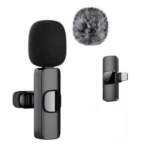 Micrófono Solapa Sencillo K9 Tipo C + Peluche