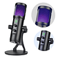 Micrófono USB de Escritorio con Luz RGB y Reducción de Ruido  Modelo ZX-776 - Miniatura 1