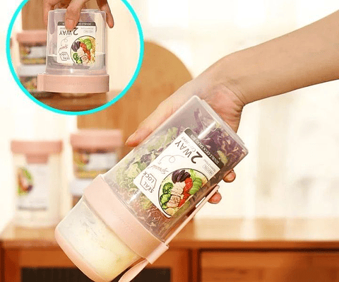 Vaso Doble Compartimiento SL310760 verde o blanco