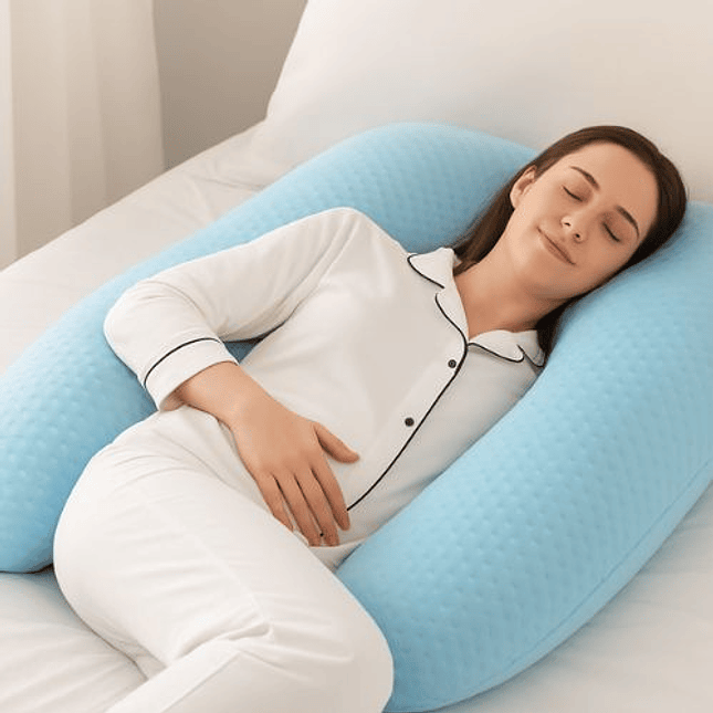Almohada materna en forma de U  AZUL 2