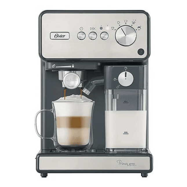 Cafetera Automática de Espresso Oster PrimaLatte Acero Inoxidable 2