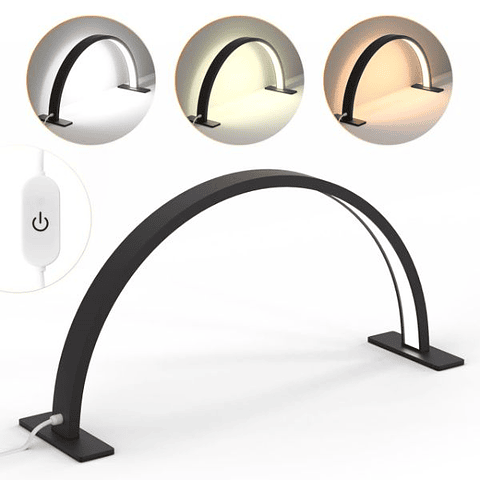 Lámpara de Mesa LED Media Luna con Dimmer