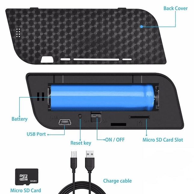 Mini Cámara Espía Tipo Reloj Despertador WiFi HD 1080p 2