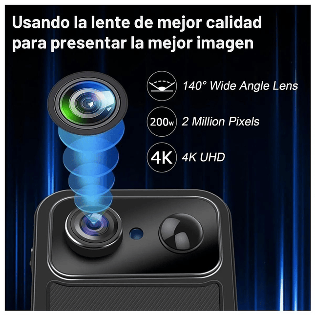 Mini Cámara Espía 4K WiFi R9  Cámara Oculta Compacta Ultra HD 5