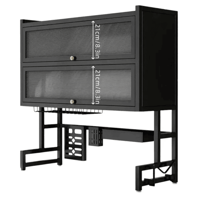 Organizador Escurridor Platero 65CM Ahorrador de Espacio con Doble Nivel 3