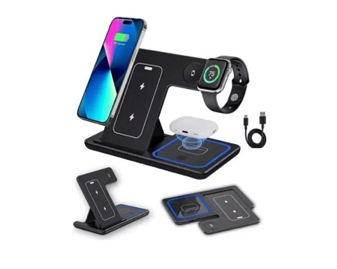 Base de Carga Inalámbrica 3 en 1 WC-3 IN 1