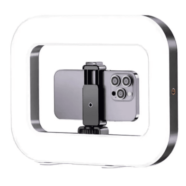 Aro de Luz Rectangular YM200  20W con Soporte para Celular 2