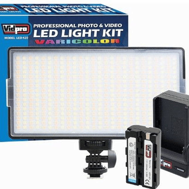 Panel de Luz LED Profesional Recargable LED-416 3