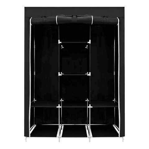 Armario Plegable 3 Módulos Negro Resistente