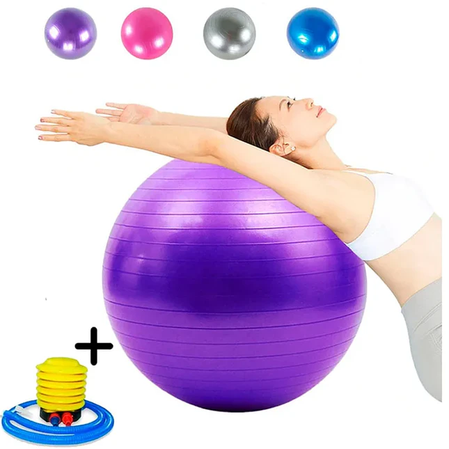 Pelota de Pilates 55 cm Antideslizante con Bomba 1