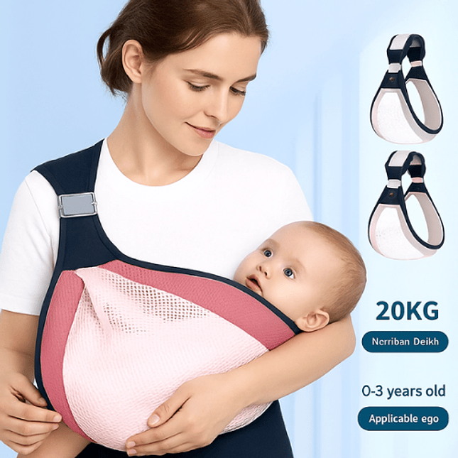 Cargador Tipo Fular Ergonómico para Bebé Ajustable 3