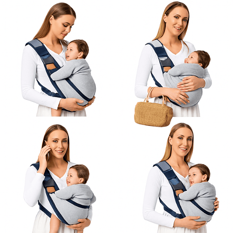 Cargador Tipo Fular Ergonómico para Bebé Ajustable