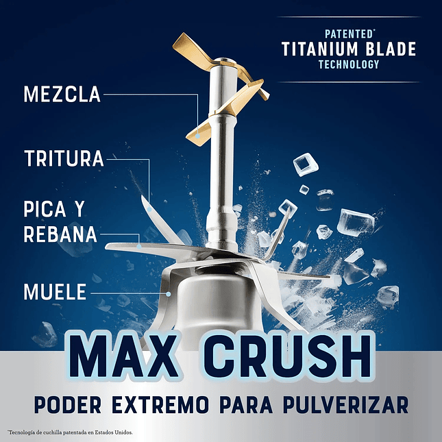 Licuadora Extreme Mix de Alta Velocidad – 2HP – 64 oz – Negra 2