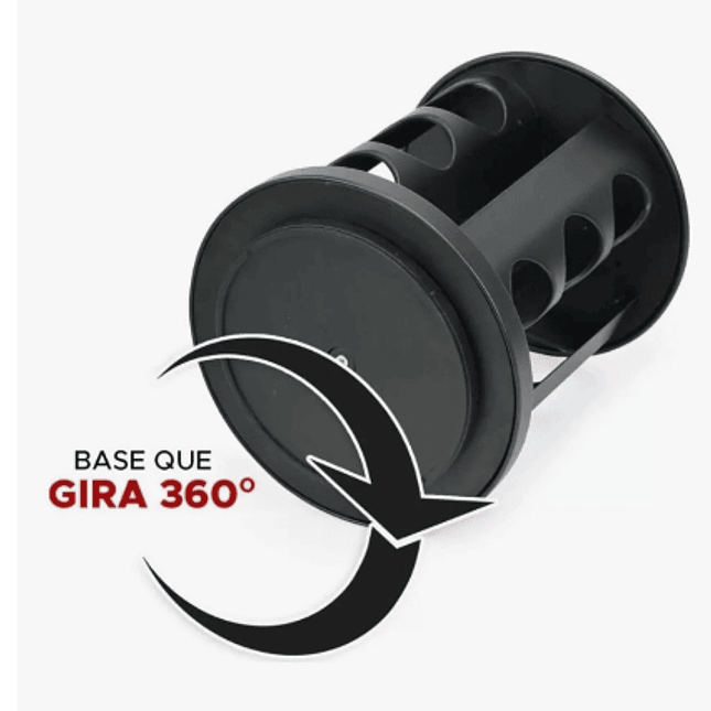 Condimentero Giratorio 12 Potes de Vidrio 360° 2