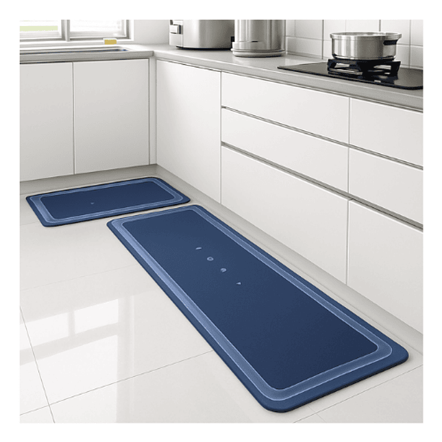 Set x2 Tapetes de Cocina Absorbentes 40x60 y 40x120 1