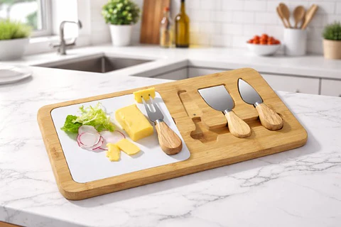 Tabla para Quesos con Accesorios 36.5 cm