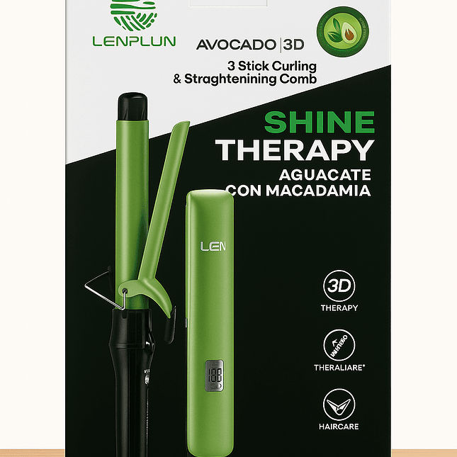 Combo Plancha + Rizadora Aguacate 1