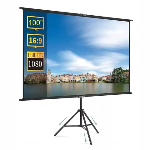 Telón para Proyector 100" con Trípode